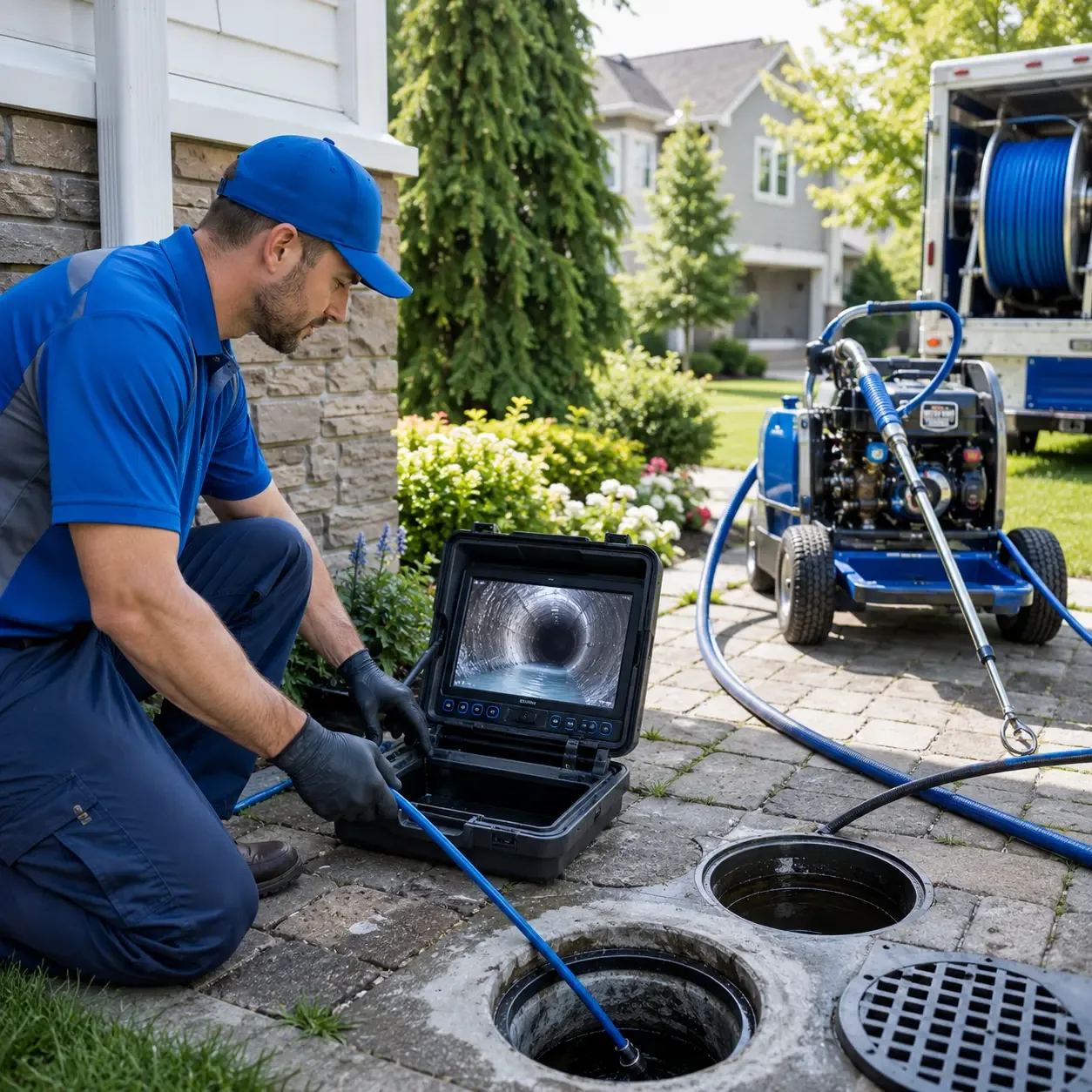 Outdoor drain cleaning professionals serving Millerton, OK